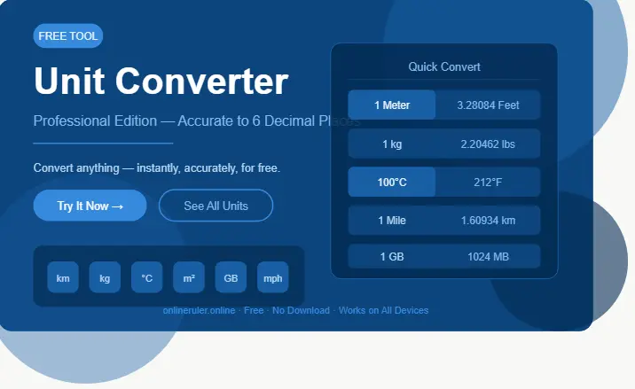 Unit Converter: Free Online Tool [Convert Any Unit]
