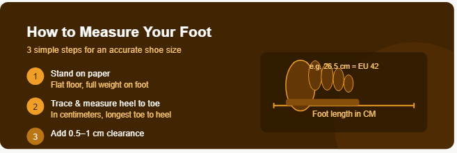 How to Measure Your Foot at Home